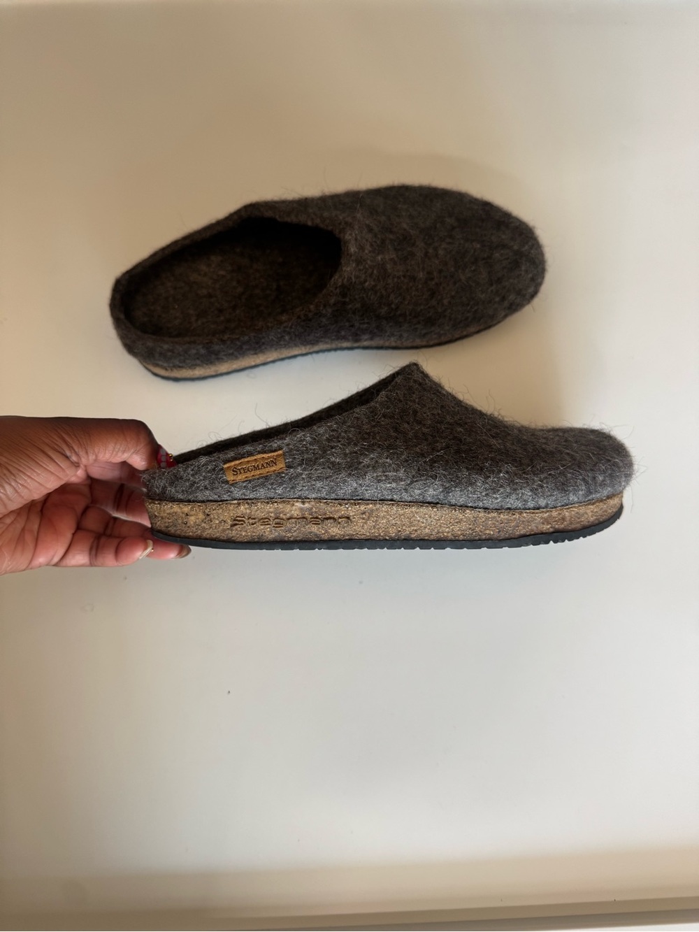 100% Merino Wool Felt Slip-On Clog
